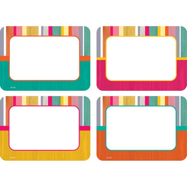 tropical punch name tags labels multi pack walmart com