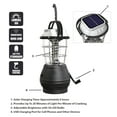 Solar Powered, Crank Dynamo, Battery Operated Lantern 4 Ways to Power