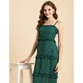 thumbnail image 5 of Moomaya Printed Georgette Sleeveless Bodycon Dress - Elegant Evening Dress, 5 of 9