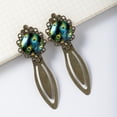 thumbnail image 4 of Peacock feathers Vintage Copper-Colored Lace Bookmarks: Exquisite Stainless Steel Book Accessories and Reading Delights - Ideal Gifts for Book Lovers, Set of 2, 4 of 5