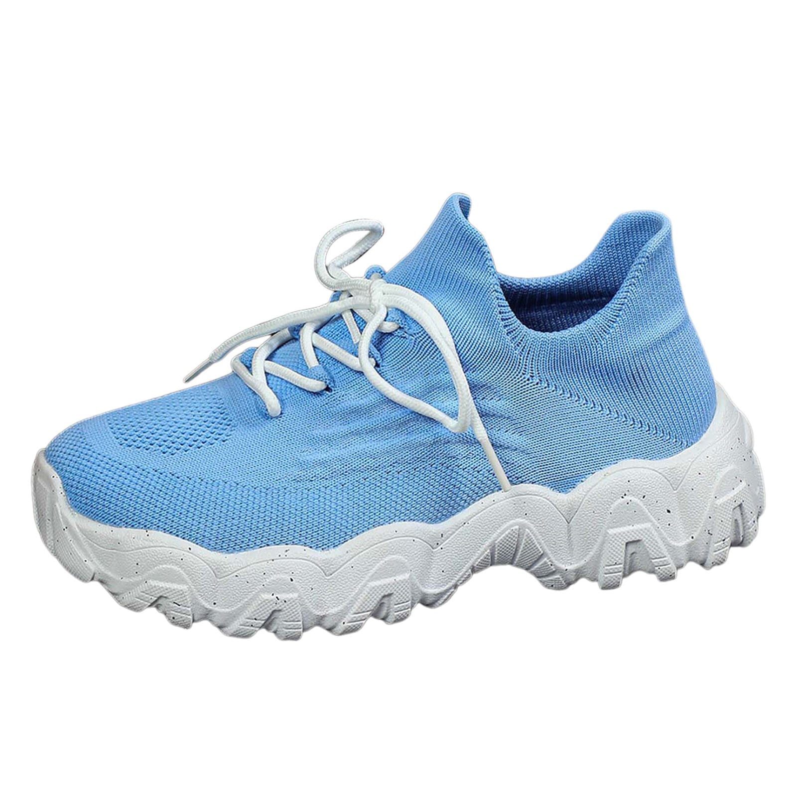 Dakaela Nurse Shoes for Women Classic Mesh Breathable Lightweight Non Slip Orthopedic Sneakers Blue 10