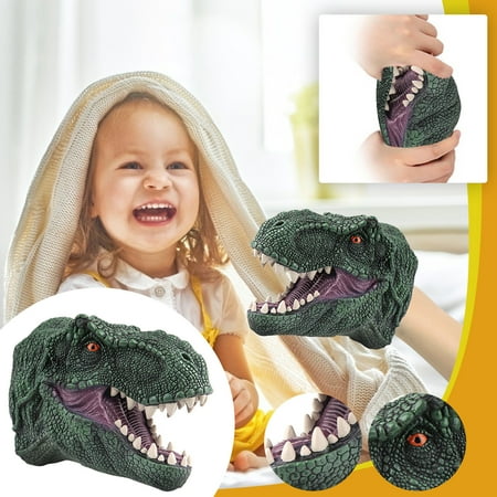 Pisexur Dinosaur Toys for Kids 3-5,Dinosaur Hand Puppets Realistic Soft ...