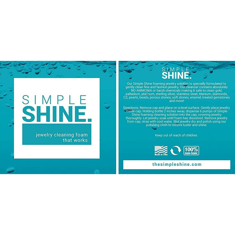 Simple Shine Set of 3 Premium Jewelry Cleaning Cloths – Online Jewelry  Boutique