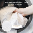 thumbnail image 4 of Delta Children Refresh 2-Stage Crib and Toddler Mattress - Breathable Cover and Core - Machine Washable - GREENGUARD Gold – Waterproof - Sustainably Sourced Core, Grey, 4 of 10