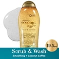thumbnail image 3 of OGX Smoothing + Coconut Coffee Exfoliating Body Scrub, 19.5 Fl oz, 3 of 9
