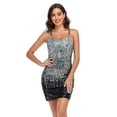 thumbnail image 3 of PrettyGuide Womens Sexy Sparkly Sequin Party Club Dress Adjustable Spaghetti Strap Shimmer Bodycon Mini Dress, 3 of 7