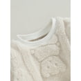 thumbnail image 6 of Elippeo Baby Boys Pants Set 9M 12M 18M 24M 3Y Furry Bear Long Sleeve Crew Neck Sweatshirt with Sweatpants Infant Clothes, 6 of 10