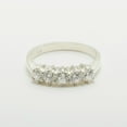 thumbnail image 5 of LBG British Made 18k White Gold Cubic Zirconia Womens Eternity Ring - 33 size options - Size 10.75, 5 of 7