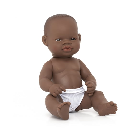 Miniland Educational Anatomically Correct Baby Dolls, 12-5/8", African Girl