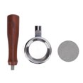 thumbnail image 2 of Bottomless 58mm Coffee Bottomless Portafilter Stainless Steel Wooden Handle Portable Coffee Portafilter for Coffee Machine, 2 of 7