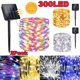 thumbnail image 2 of Guirnalda de luces LED solares para exteriores, lámpara de festón para jardín, guirnalda de Navidad impermeable, decoración de patio, 50/100/200/300LED, 2 of 4
