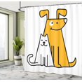 thumbnail image 4 of Fitness Shower Curtain, Sports Affirmation Positive Words Typography Design Sneakers, Cloth Fabric Bathroom Decor Set with Hooks, Orange Yellow Black, 4 of 4