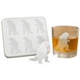 thumbnail image 1 of Fabricante Hielo Cubitos Moño Silicona Dinosaurio para Cócteles Whisky () Blanco, 1 of 9