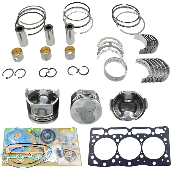 D1305 Engine Overhaul Rebuild Kit (No cylinder liner and valve) For Kubota D1305 D1305B D1305EBH Engine B2650 B2710HSD B2920 F3060 F3080 KB23X KB225 R1-261 Tractor ZD326HL ZD326P ZD326RP