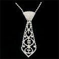 thumbnail image 3 of 1PC Wonderful Sexy Bling Rhinestone Neck Tie Necklace for Prom Ball Bridal Party, 3 of 7