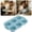 Blue, variant on Pink 6-Cup Food Grade Silicone Muffin Pan, Non-Stick Flexible Cupcake Baking Tray, Heat Resistant Easy Clean Bakeware for Cakes Desserts, Oven Dishwasher Freezer Safe