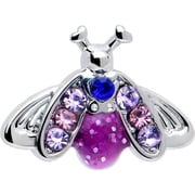 Body Candy 16 Gauge 1/4 Pink Blue Gem Beautiful Insect Cartilage Tragus Earring Stainless Steel for Women