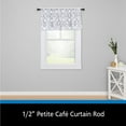 thumbnail image 5 of (2 pack) Mainstays 1/2" Twain Petite Café Adjustable Curtain Rod, 28-48", Black, 5 of 8