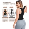 thumbnail image 4 of Corrector de postura para espalda URSEXYLY para mujer, color negro, 4 of 6