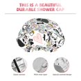 thumbnail image 3 of KLL Puppy Pattern Shower Cap & Bath Cap for Women,Reversible Oversized Waterproof Shower Caps for all Hair Lengths,Elastic Reusable Bathing Hair Cap, 3 of 6