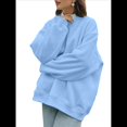 thumbnail image 3 of Sudaderas de Mujer con Cuello Redondo, Forro , Suéteres Oversize, Otoño 2025, Blusas Bonitas, Ropa Preppy Estilo-L L, 3 of 9