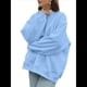 thumbnail image 3 of Sudaderas de Mujer con Cuello Redondo, Forro , Suéteres Oversize, Otoño 2025, Blusas Bonitas, Ropa Preppy Estilo-L M, 3 of 9