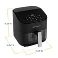 thumbnail image 4 of West Bend 7 Quart Digital Air Fryer, 12 Presets, Non-Stick Basket, Easy Cleanup, in Black (AFWB7DBK13), 4 of 19