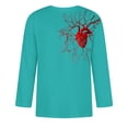 thumbnail image 3 of Camisas de Manga Larga para Hombres Imprimir Casual Cuello Redondo Blusa de Manga Corta, Camisas de Lino para Hombres, 3 of 4