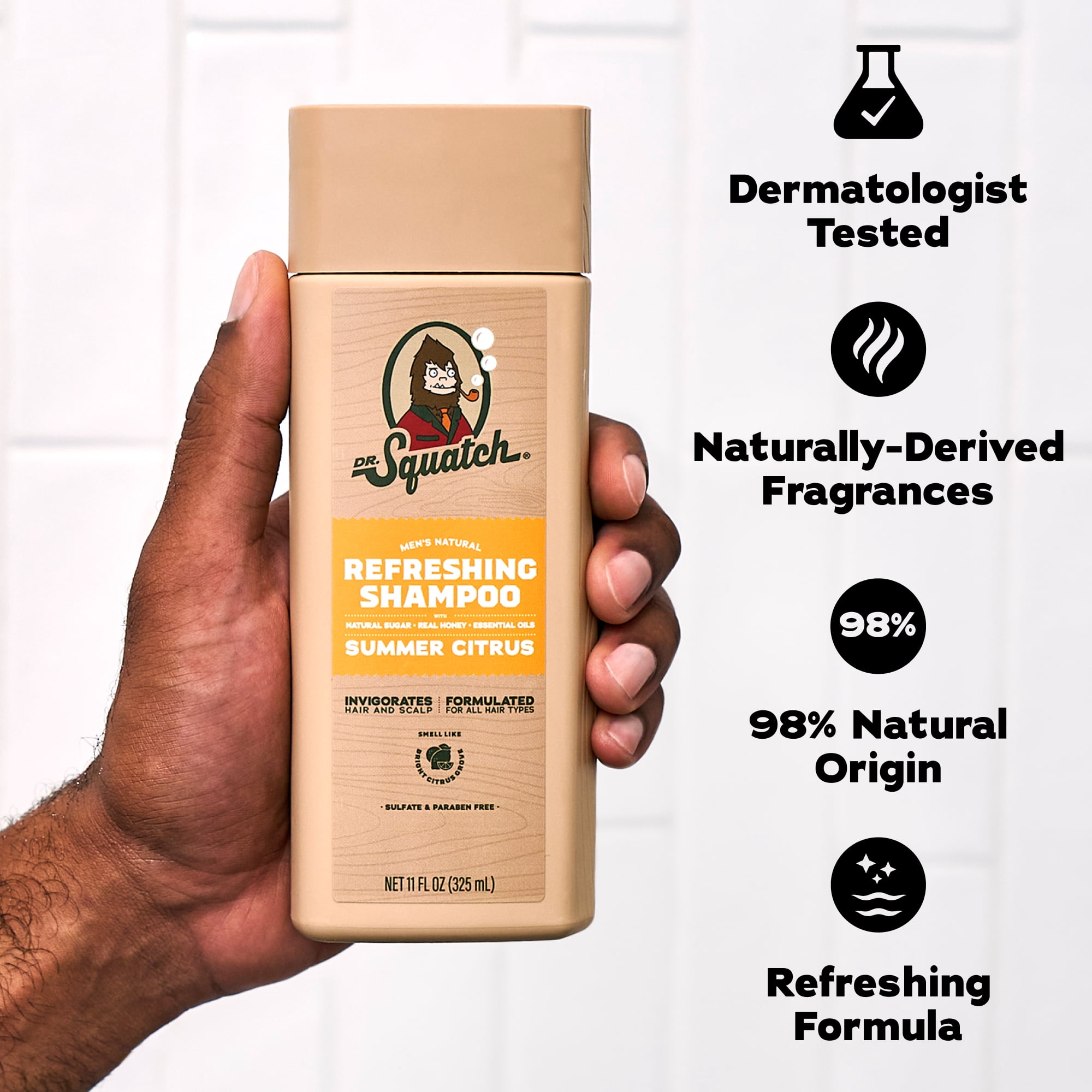 Class S Shampoo 1000ミリ2本 Dr. Squatch Mens Refreshing Shampoo, Hydrating Natural Sulfate