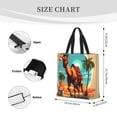 thumbnail image 3 of Fotbe Cool Camel Oasis Vibes Bolsa Tote con Estampado para Mujer, Bolsos con Cremallera, Bolsa de Hombro Casual de Gran Capacidad con Bolsillos Internos, 3 of 7