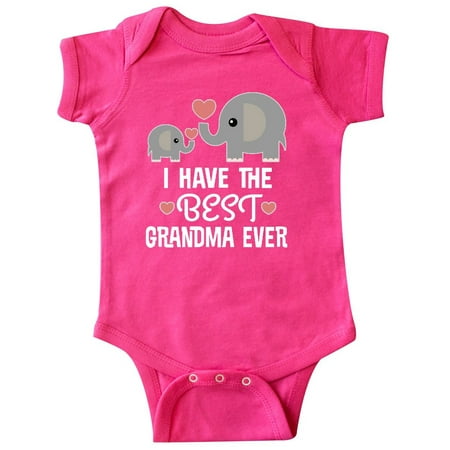 Baby Pink Creeper - Grandchild I Have The Best Grandma Ever Infant Creeper