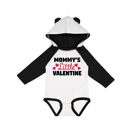 

Inktastic Mommy s Little Valentine Pink and Red Valentine s Day Outfit Gift Baby Boy or Baby Girl Long Sleeve Bodysuit