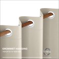 thumbnail image 5 of Deconovo Blackout Curtains Grommet Top Room Darkening Window Curtain for Living Room 42x90 inch Light Beige Set of 2, 5 of 6