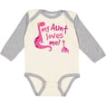 thumbnail image 3 of Inktastic My Aunt Loves Me Girls Long Sleeve Baby Bodysuit, 3 of 5