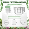 thumbnail image 5 of ative Garden Fence, 40 Inch x 21 FT Heavy Duty Iron Fencing Landscape Patio Flower Bed Animal Barrier Border Edging Section, Panel , Folding Wire Fence for Yard for Dog Outdoor, 5 of 9