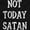 Black, variant on Not Today Satan Funny Christian Men's Graphic T Shirt Tees Brisco Brands L
