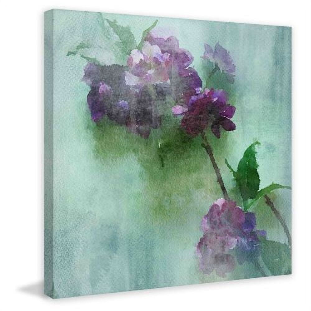 "Purple Sensation 3" Painting Print on Wrapped Canvas