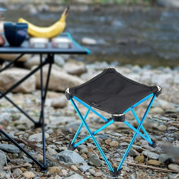Chaise de Camping Pliante - Mixte - Bleu Ciel - Ultra-légère - Sac de Transport - Tissu Oxford 600D - Sport