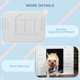 thumbnail image 6 of Noaman PawHut Plastic Dog House, Water Resistant Indoor/Outdoor Puppy Shelter with Door, Easy Snap-Together Assembly for Small/Medium Dogs Up to 44 lbs, Gray, 6 of 7