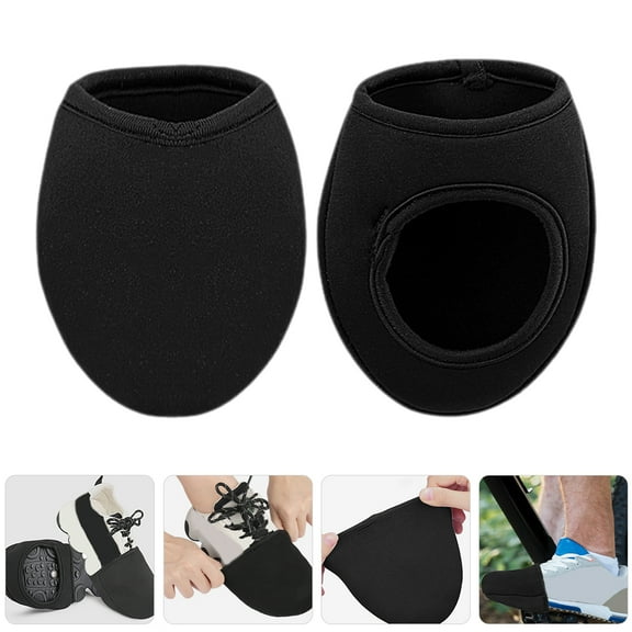 Soimiss Durable Bike Shoe Covers Thermal Black Cycling Shoes Outdoor Activity 1 Pair