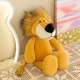 thumbnail image 4 of Peluche de animales del bosque kawaii de 25 cm, muñecos para dormir para niños, muñecos realistas de jungla, león, tigre, elefante, mono, mapache, 4 of 5
