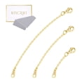 thumbnail image 1 of Extensores de collar ALEXCRAFT de plata de ley 925 (2,54, 5,08 y 7,62 cm), 1 of 7