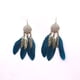 thumbnail image 1 of Pendientes de Gota Azul Zulema Retro Bohemio Largos, 1 of 7