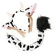 thumbnail image 3 of juego de diadema de peluche con cola de vaca lechera para cosplay de fiesta., 3 of 6