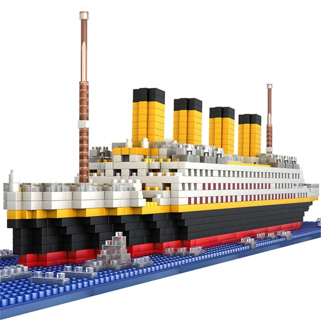Juego de bloques de construcción BIDIUTOY Titanic Ship, modelo 1860 piezas