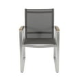 thumbnail image 7 of Adley Outdoor Mesh Dining Chairs with Aluminum Frame, Set of 2, Silver, Gray, 7 of 7