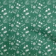 thumbnail image 1 of oneOone Rayon Dark Green Fabric Beach Sewing Material Print Fabric By The Yard 56 Inch Wide, 1 of 4