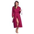 thumbnail image 4 of Luxurious Soft Absorbent Lightweight Long Kimono Waffle Spa Bathrobe for Women, 4 of 5