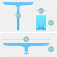 thumbnail image 3 of July Home Universal Silicone Squeegees for Shower Glass Doors - Сar Window Squeegees for Window Clean - Water Squeegees & Mirrors Squeegees Shower (Blue), 3 of 8