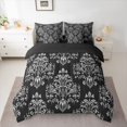 thumbnail image 2 of Manfei Teens Bohemian Damask Twin Bedding Sets 7-Piece,Traditional Floral Flower Bedding Comforter Set Microfiber,Exotic Style Breathable Sheet Sets,Breathable Home Decor,Reversible, 2 of 8